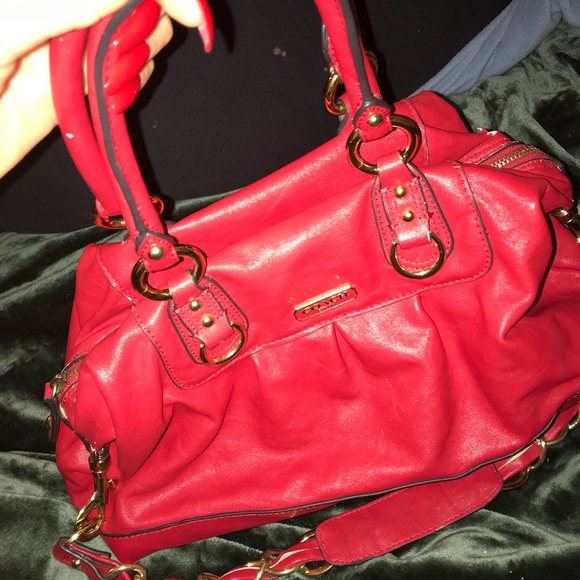 Red Coach Purse - Picture 2 of 3
